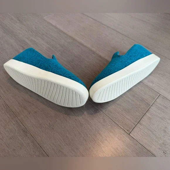 NWOT Allbirds 13T teal wool upper slip on sneaker - Picture 2 of 3
